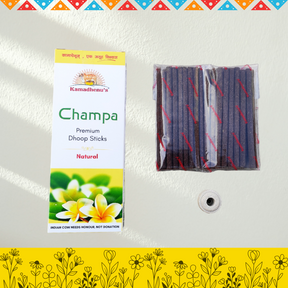 Kamadhenu's Champa premium Natural Dhoop Sticks